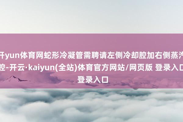 开yun体育网蛇形冷凝管需聘请左侧冷却腔加右侧蒸汽腔-开云·kaiyun(全站)体育官方网站/网页版 登录入口